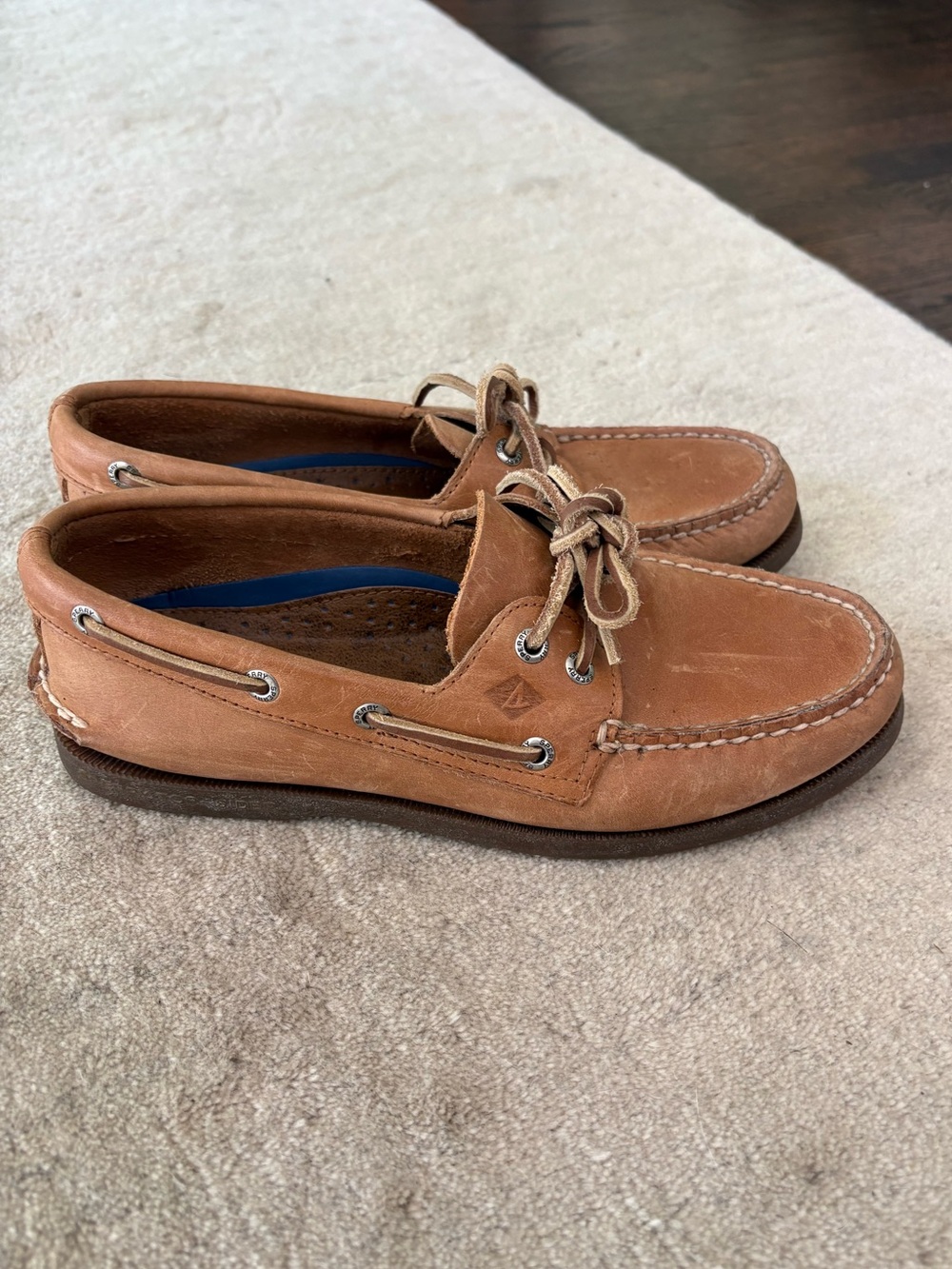 Sperry Men's tan leather Boat Shoes